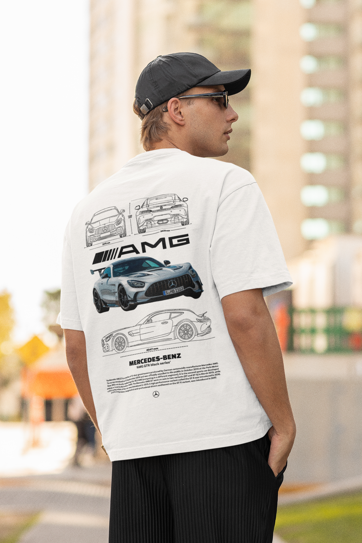 Oversized Mercedes AMG GT R Design T-Shirt