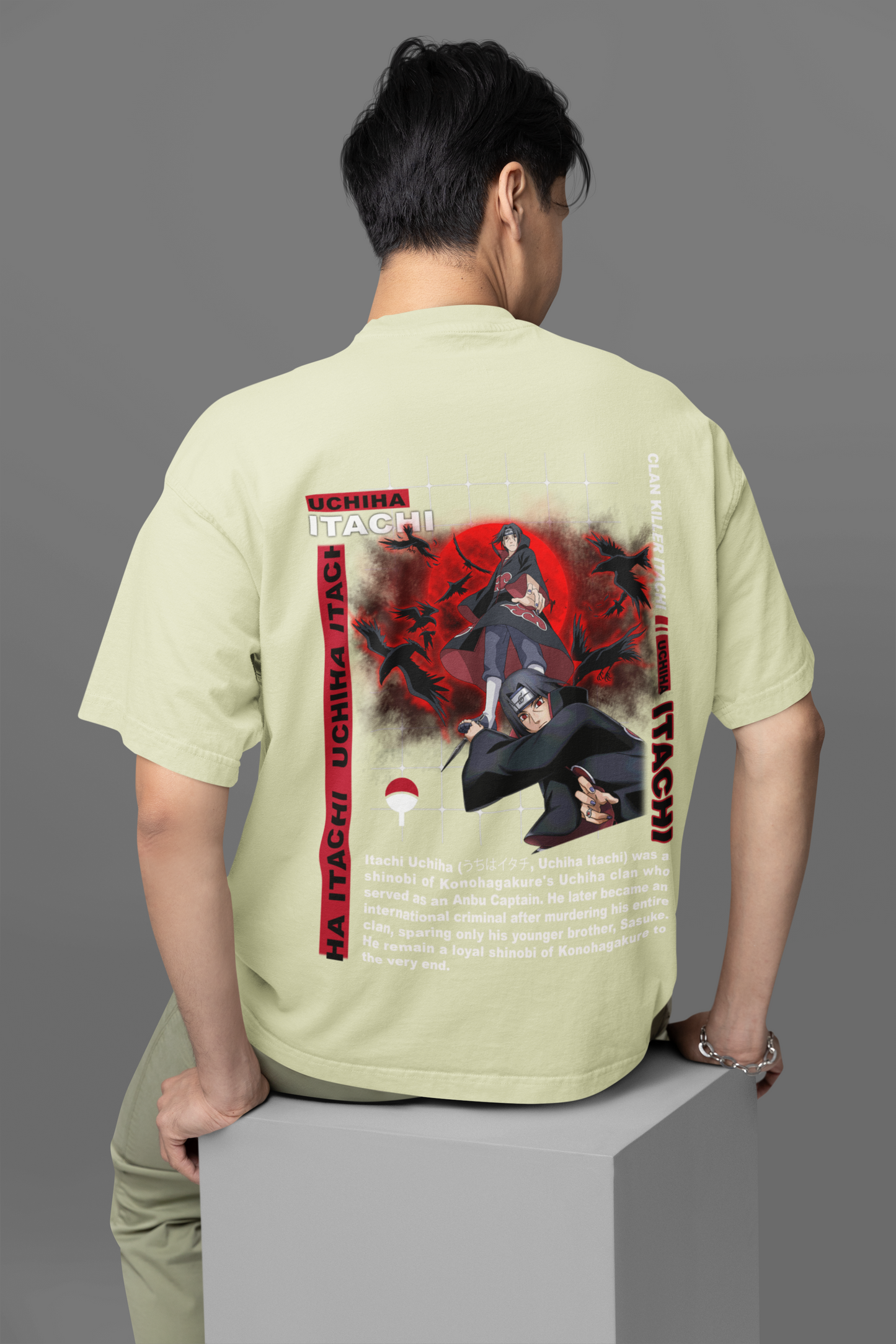 Itachi Naruto Oversized T-Shirt