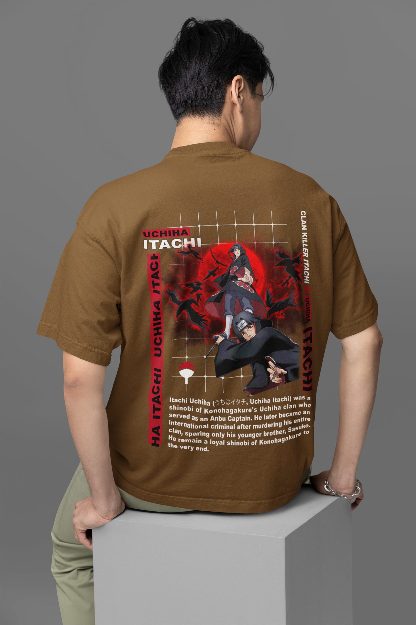 Itachi Naruto Oversized T-Shirt