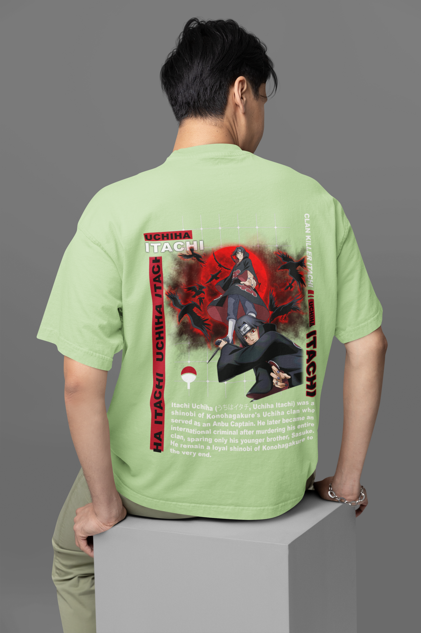 Itachi Naruto Oversized T-Shirt